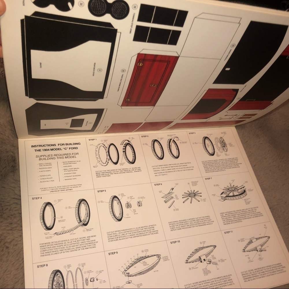 VTG 70s Ford 1904 Model C Cut Out Model Kit 1979 Canadian Heritage Products - Picture 5 of 12